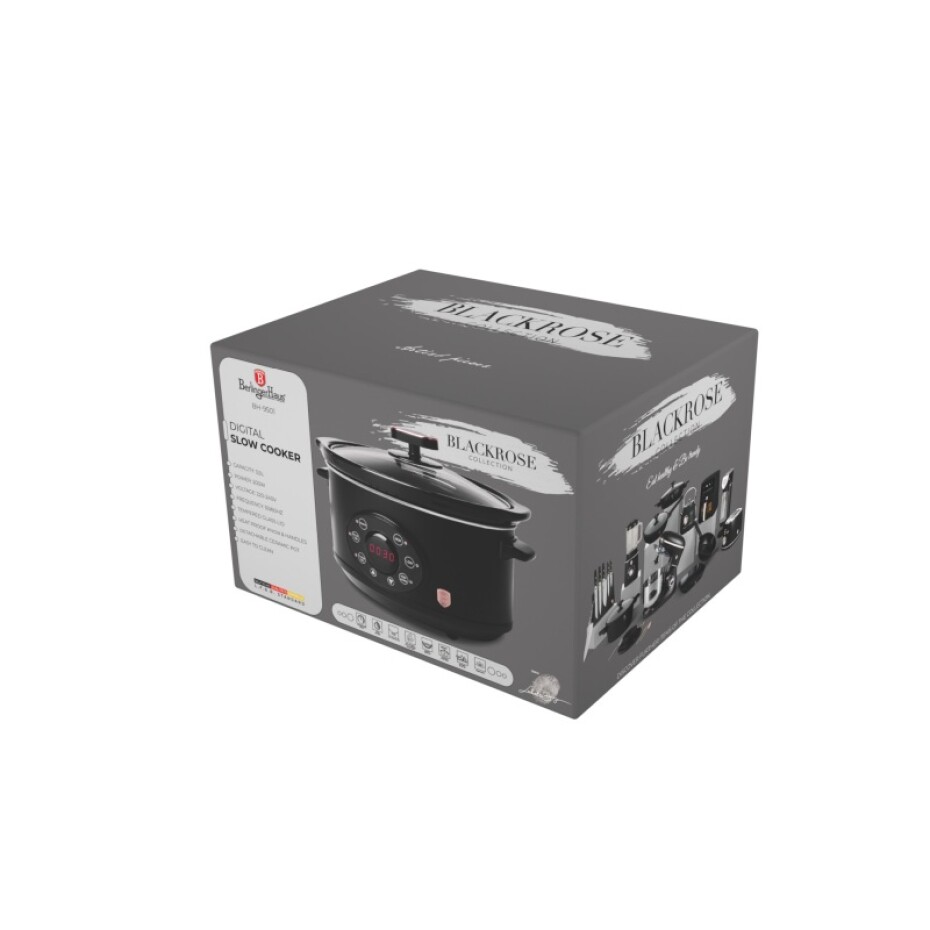 BERLINGERHAUS Pomalý hrnec s poklicí Slow Cooker 3,5 l Black Rose Collection BH-9501 - main (3)
