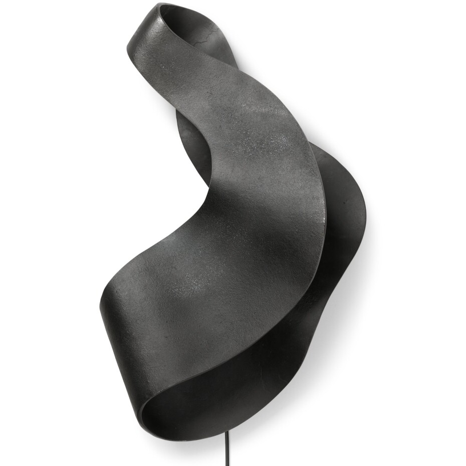 Nástěnná lampa OYSTER 60 cm, černá, hliník, ferm LIVING - main (0)
