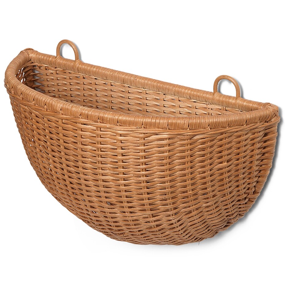 Úložný koš 45 x 41 cm, sada 2 ks, hnědá, ratan, ferm LIVING - main (4)