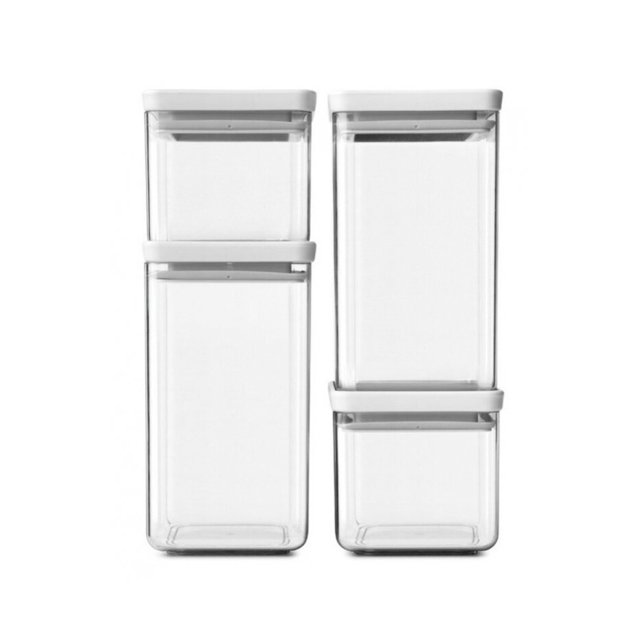 Box na potraviny TASTY PLUS, sada 4 ks, světle šedá, plast, Brabantia - main (0)