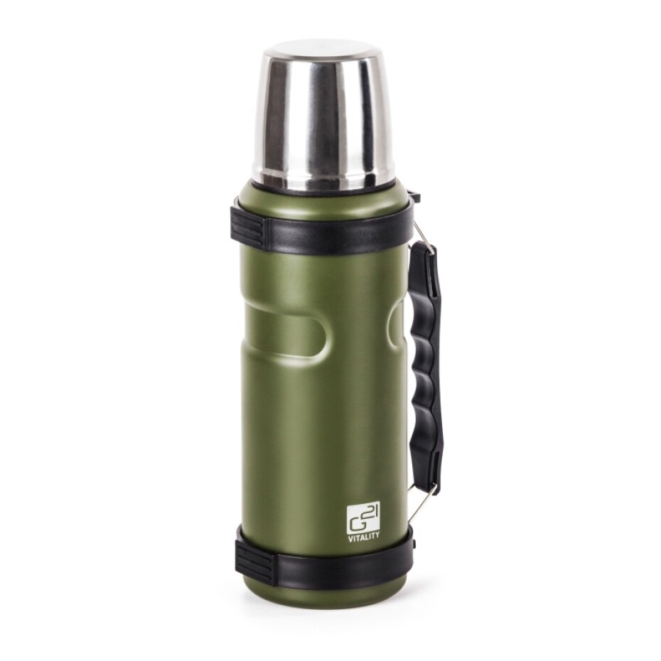 G21 Termoláhev G21 na pití, 1000 ml, khaki zelená s rukojetí G21-60022404 - main (0)