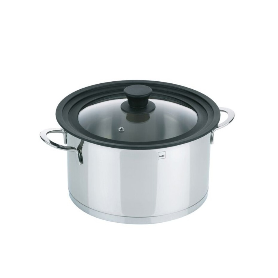 KELA Univerzální poklice CONCETTA, 20 cm, sklo/silikon KL-11440 - main (1)