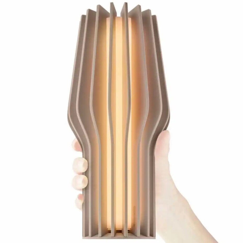 Přenosná stolní lampa RADIANT 25 cm, LED, perlově béžová, plast, Eva Solo - main (3)