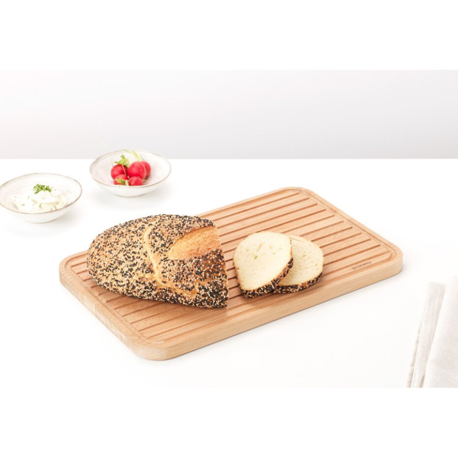 Prkénko na krájení 25 x 40 cm, na pečivo, hnědá, dřevo, Brabantia - main (1)
