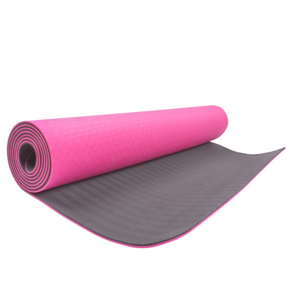 Podložka na cvičení Sportago TPE Yoga dvouvrstvá 173x61x0,4 cm, růžová - main (3)