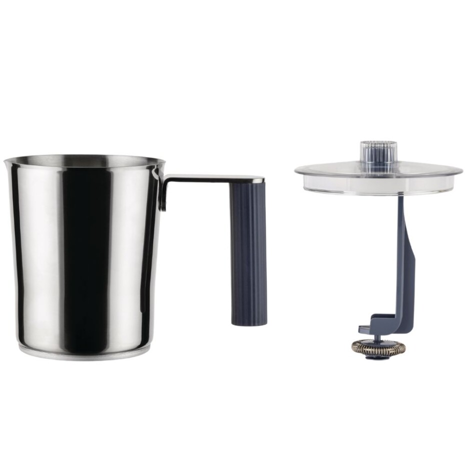 Napěňovač mléka PLISSÉ, šedá, Alessi - main (1)
