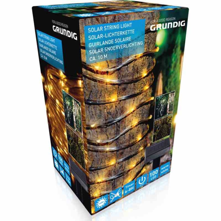 GRUNDIG Solární světelný řetěz venkovní 10 m ED-214553 - main (0)