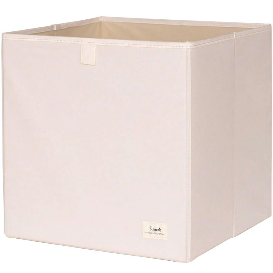 Úložný box na hračky RECYCLED 33 cm, krémová, 3 Sprouts - main (0)