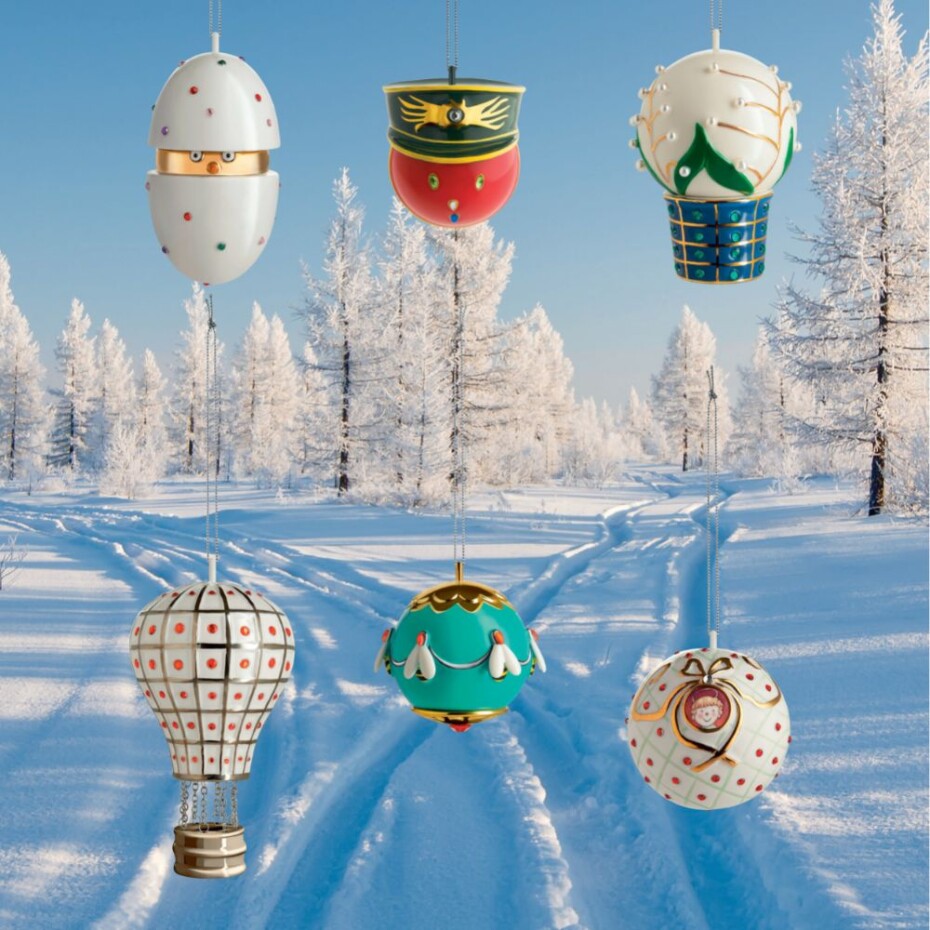 Vánoční ozdoba SAN BAMBINO, bílá, Alessi - main (1)