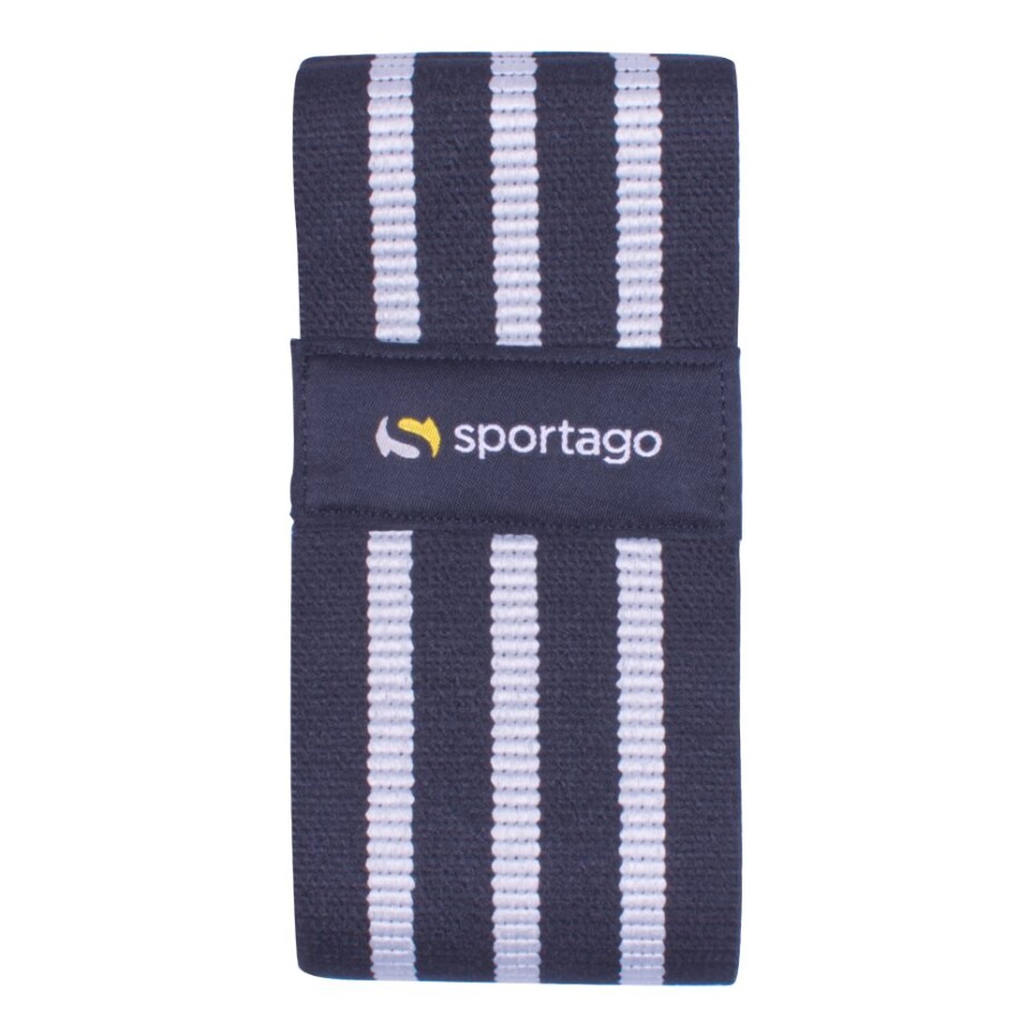 Textilní odporová guma Sportago - černo-šedá, M - odpor do 72,5 kg - main (3)