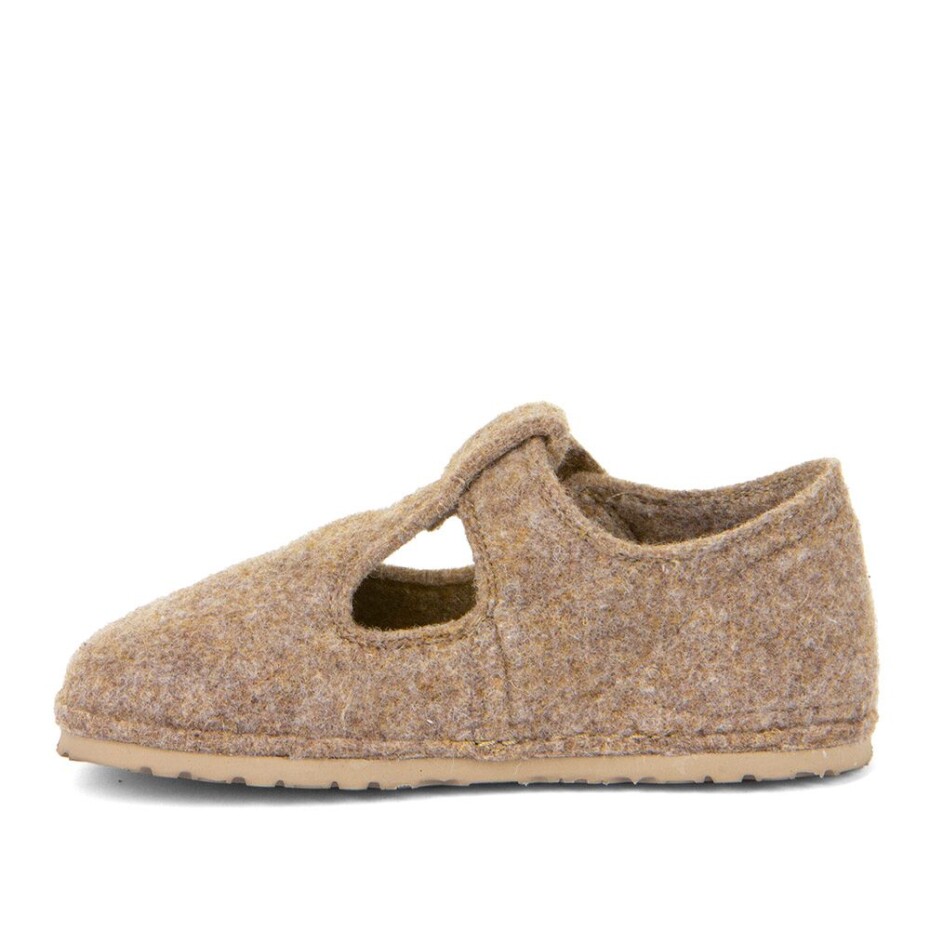 Dětské barefoot bačkory FLEXY WOOLY Beige Froddo G1700378-4 - béžová - 27 - main (1)