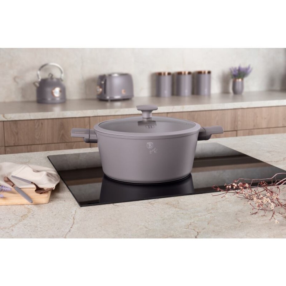 BERLINGERHAUS Kastrol s titanovým povrchem a poklicí 28 cm Taupe Collection BH-8102 - main (10)