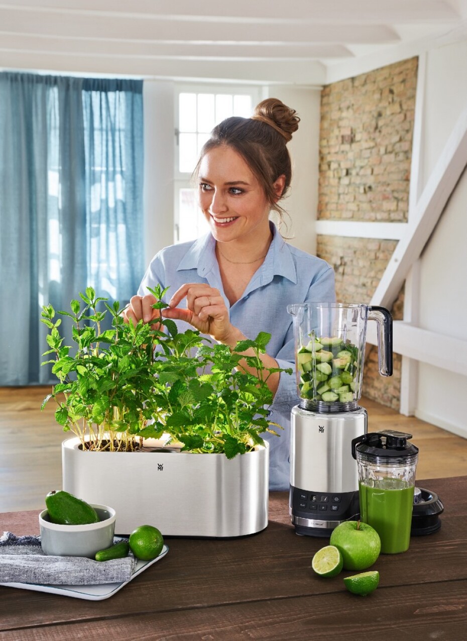 Samozavlažovací květináč GOURMET, sada 3 ks, Bylinková zahrádka, WMF - main (3)