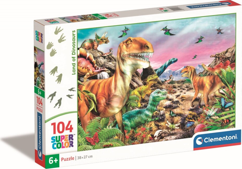 Clementoni Puzzle 104 země dinosaurů - main (0)