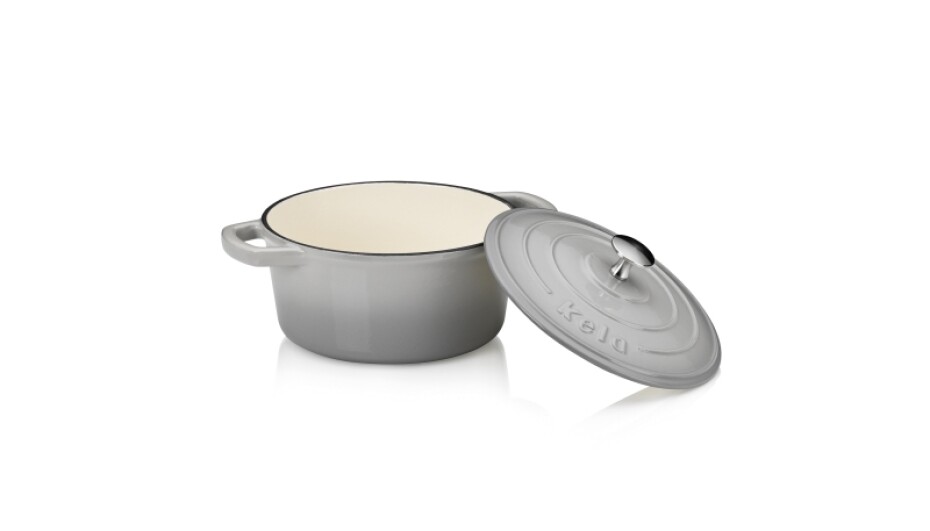 KELA Pekáč litinový s poklicí CALIDO 21 cm šedá KL-12605 - main (2)