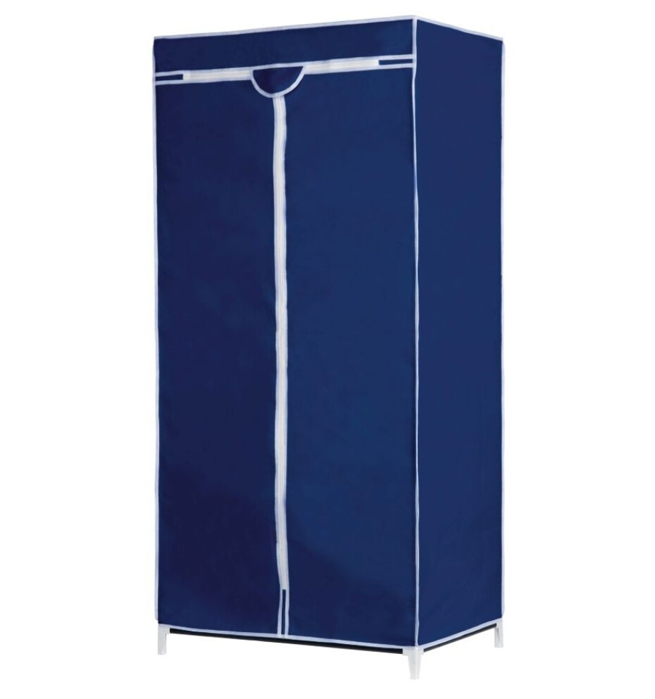 ALPINA Textilní šatní skříň 75x50x160cm tmavě modrá ED-208328 - main (0)