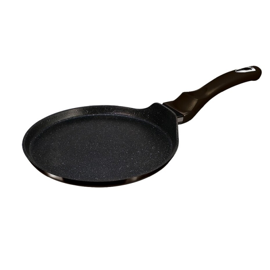 BERLINGERHAUS Pánev na palačinky s mramorovým povrchem 28 cm Shiny Black Collection BH-7132 - main (1)