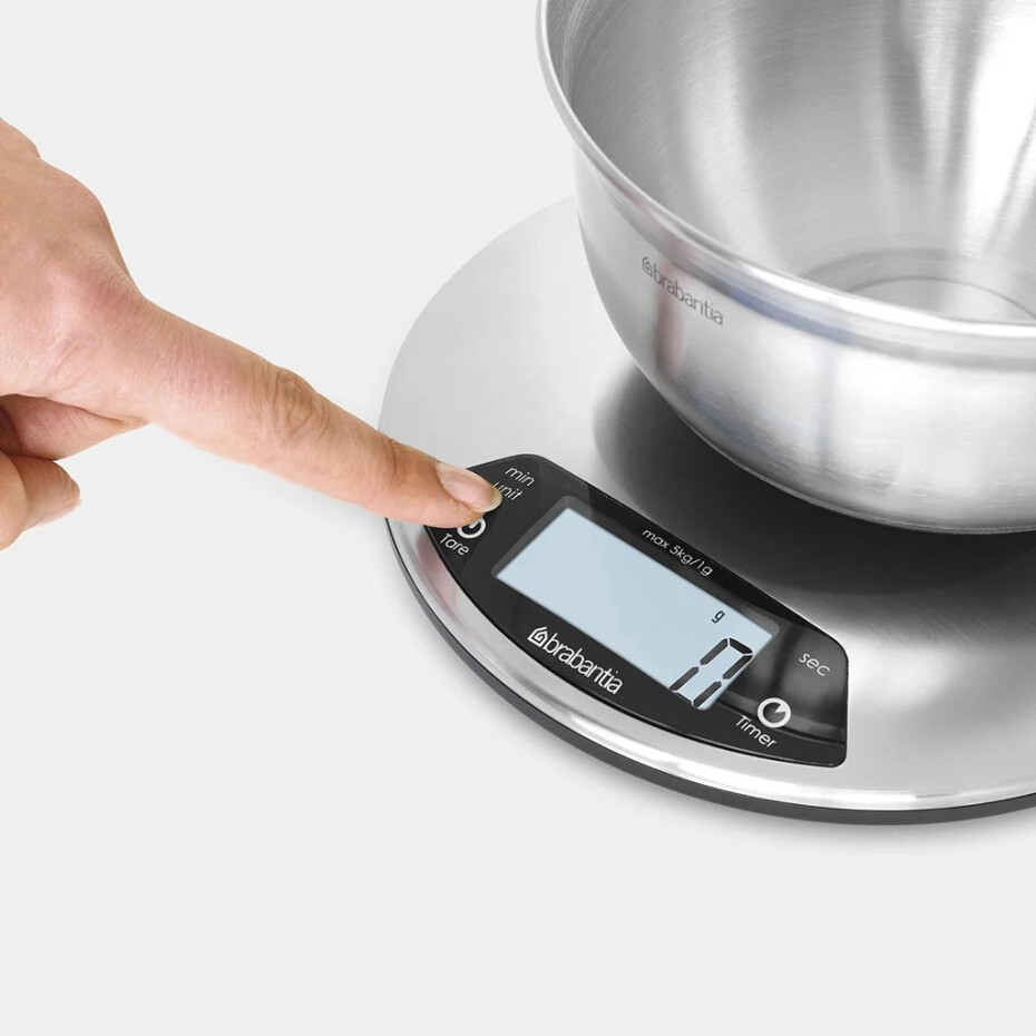 Digitální kuchyňská váha, s minutkou, ovál, Brabantia - main (2)