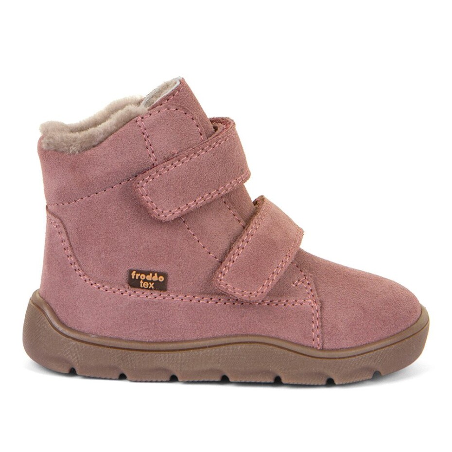 Dívčí zimní barefoot boty ZERU TEX FURRY Dark pink, Froddo, G2110149-6, růžová - 25 - main (4)