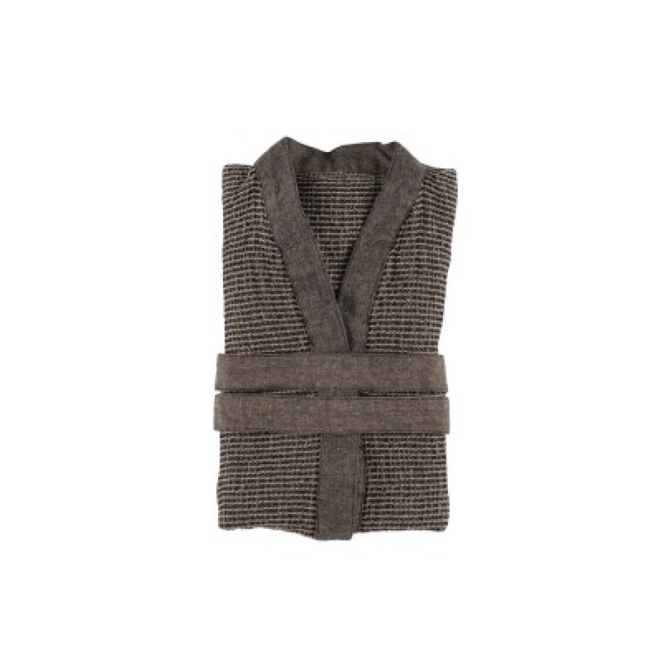 Rento dětský saunový župan Kenno L/XL hnědý - main (1)
