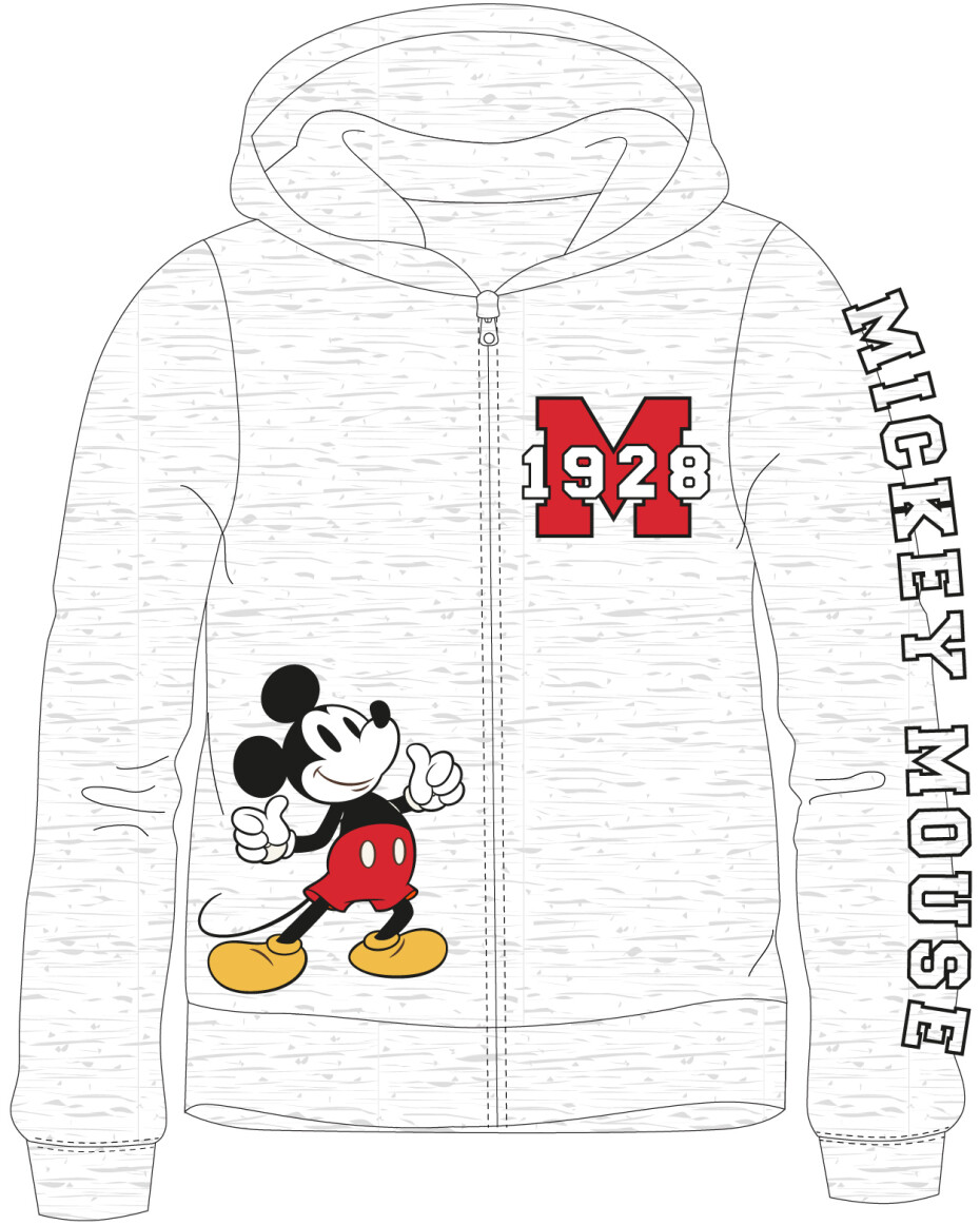 Mickey Mouse - licence Chlapecká mikina - Mickey Mouse 5218B226, světle šedý melír Barva: Šedá, Velikost: 98-104 - main (0)