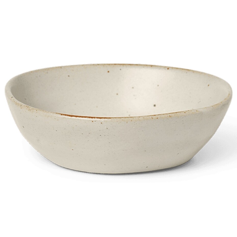 Jídelní miska FLOW 9 cm, bílá, kamenina, ferm LIVING - main (0)
