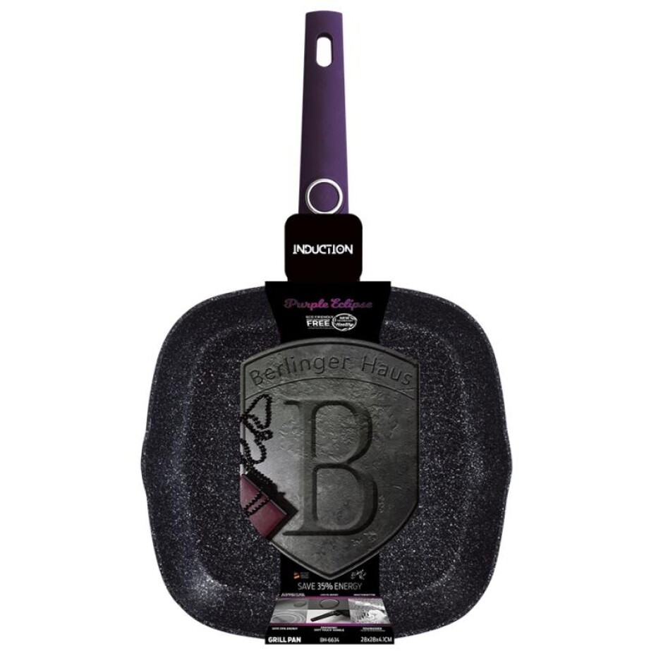 BERLINGERHAUS Pánev grilovací s titanovým povrchem 28 cm Purple Eclipse Collection BH-6634 - main (5)