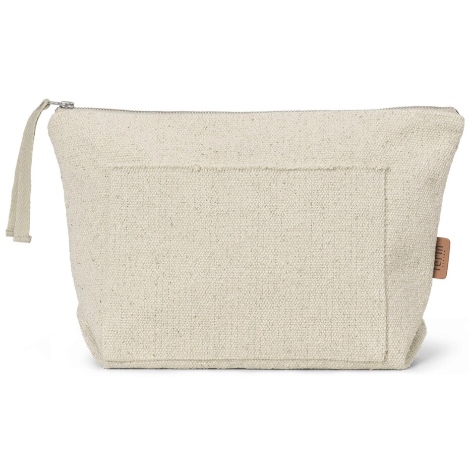 Kosmetická taška 30 x 23 cm, bílá, bavlna, ferm LIVING - main (0)