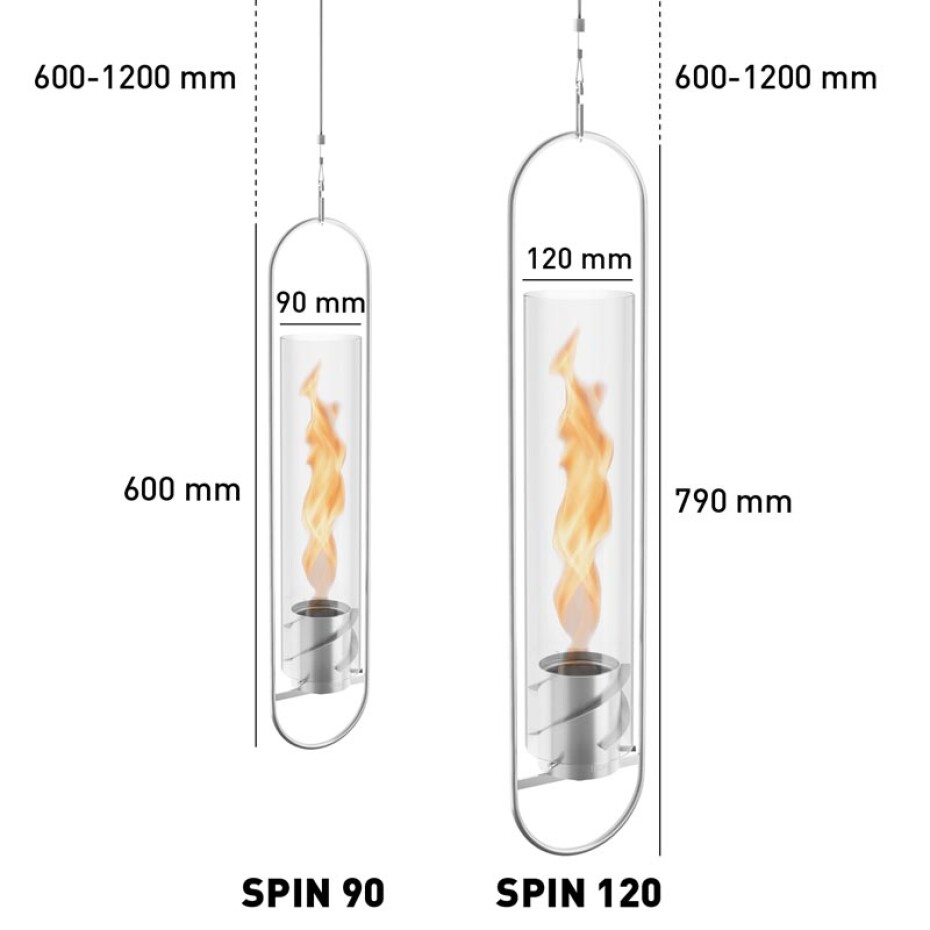 Závěsný biokrb SPIN 90, stříbrná, Höfats - main (8)