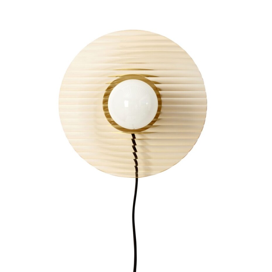 Nástěnná lampa HALO, jantarová, Hübsch - main (1)