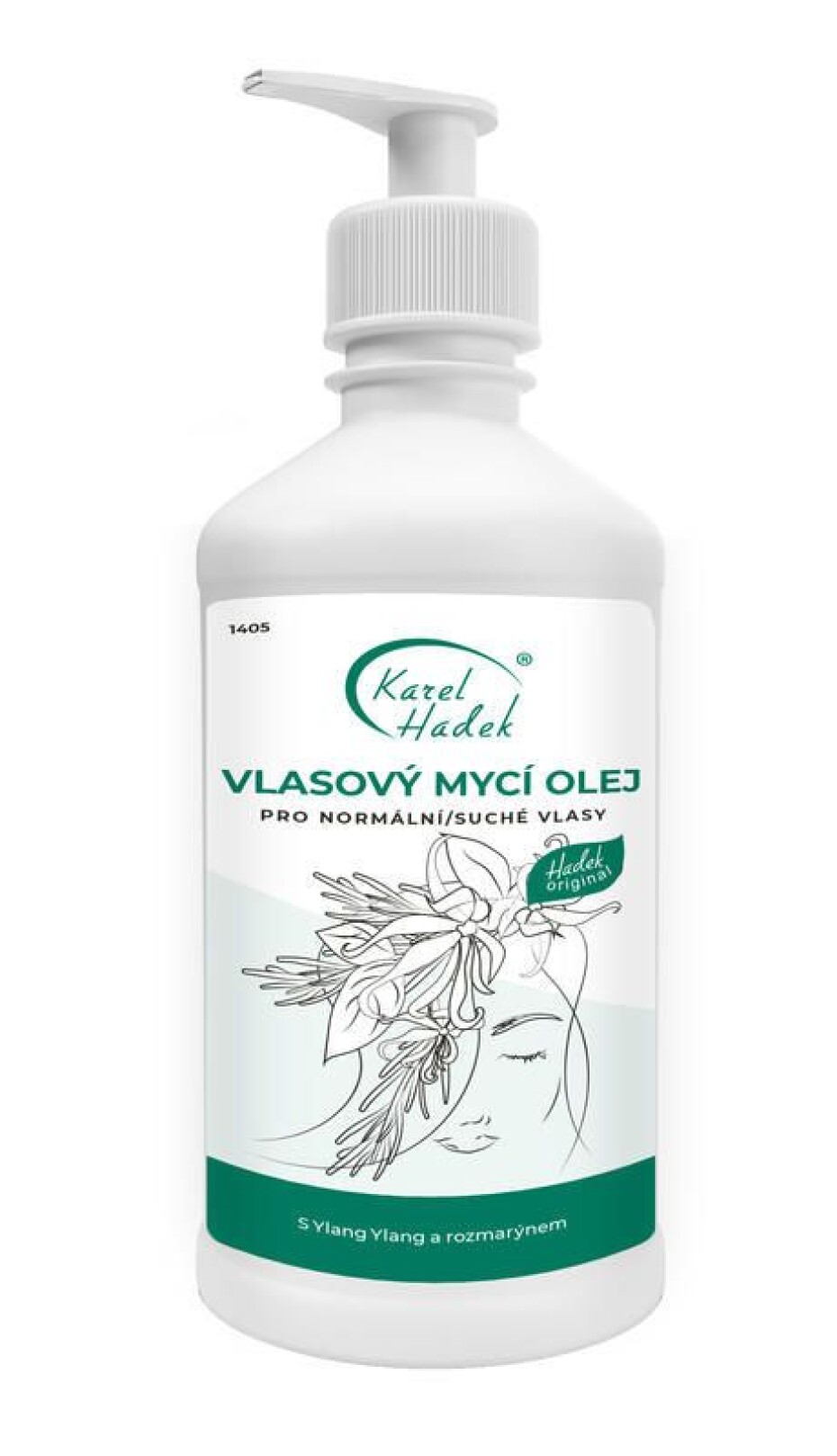 Vlasový mycí olej pro suché vlasy Hadek velikost: 500 ml - main (0)