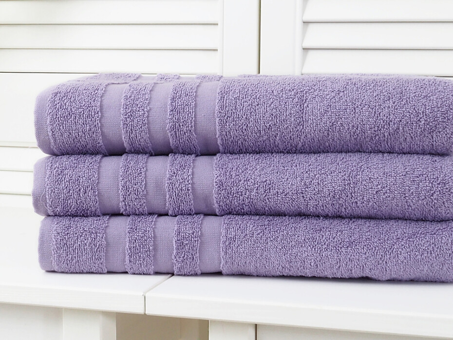 B.E.S. - Petrovice, s.r.o. Bavlněný froté ručník Standard - Violet Rozměr: 50 x 100 - main (2)