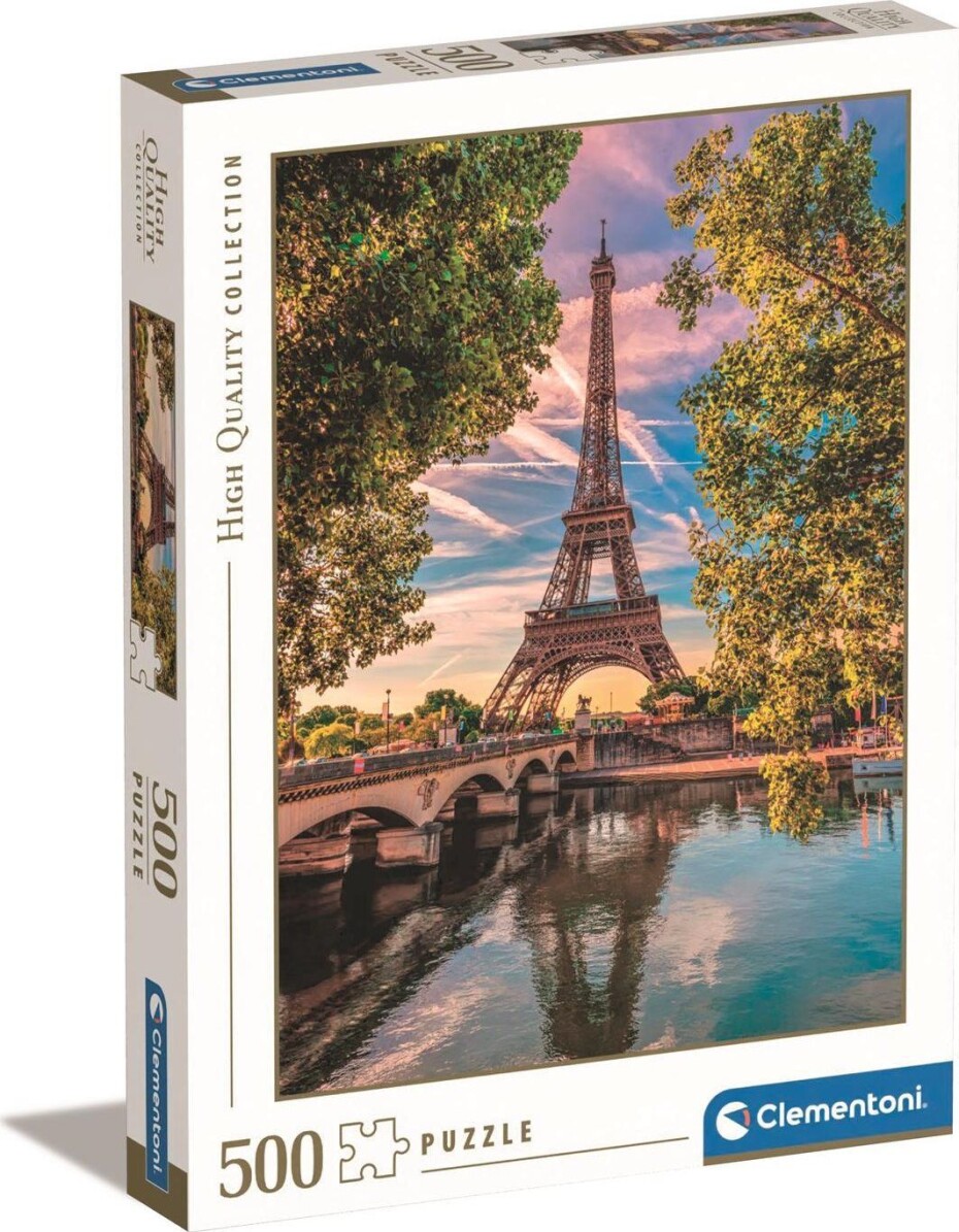 Clementoni Puzzle 500 Podél řeky Seiny - main (0)