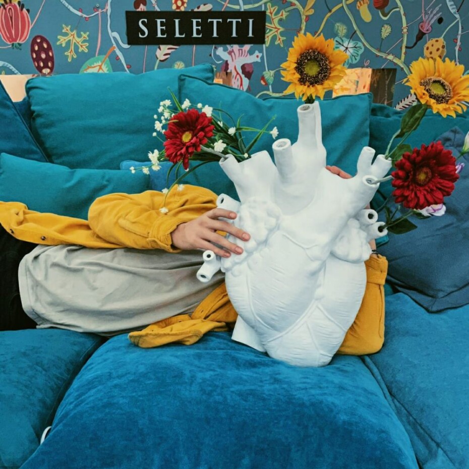 Váza LOVE IN BLOOM 60 cm, nástěnná, bílá, Seletti - main (4)