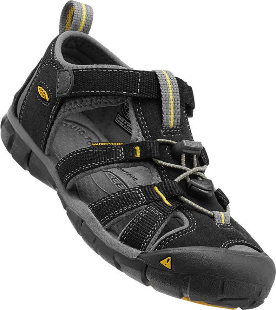 Dětské sandály SEACAMP II CNX, black/yellow, Keen, 1012064, černá - 29 - main (0)