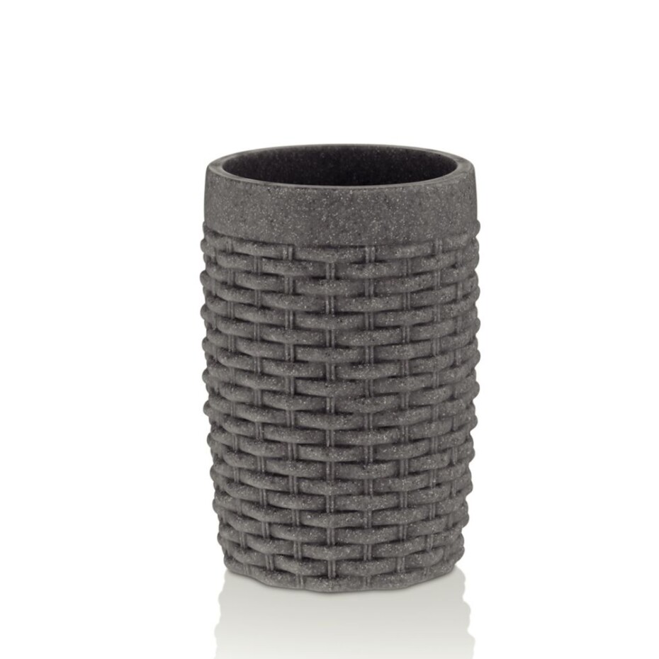 KELA Pohár ALEXIA poly šedá H 10,5cm / Ř 7cm KL-24140 - main (0)