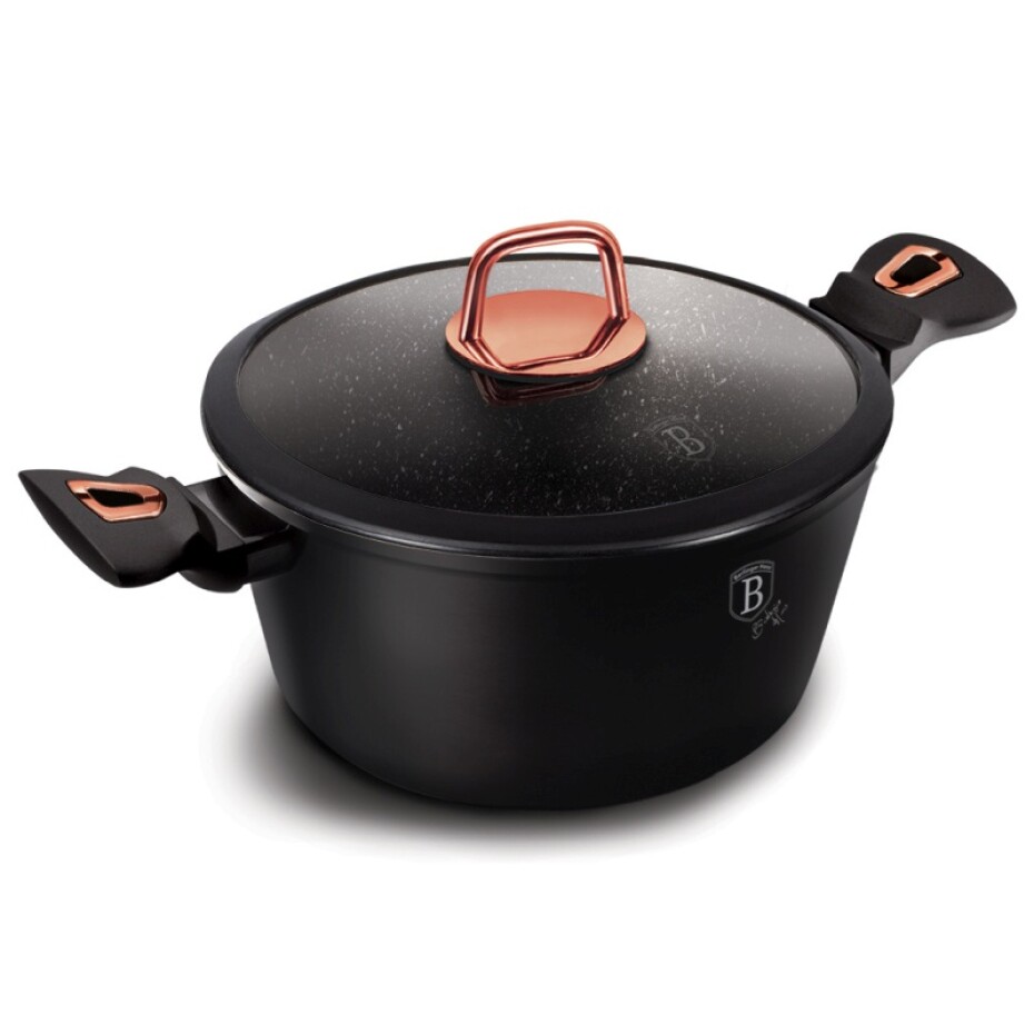 BERLINGERHAUS Kastrol s poklicí s mramorovým povrchem 24 cm Black Rose Collection BH-8165 - main (9)