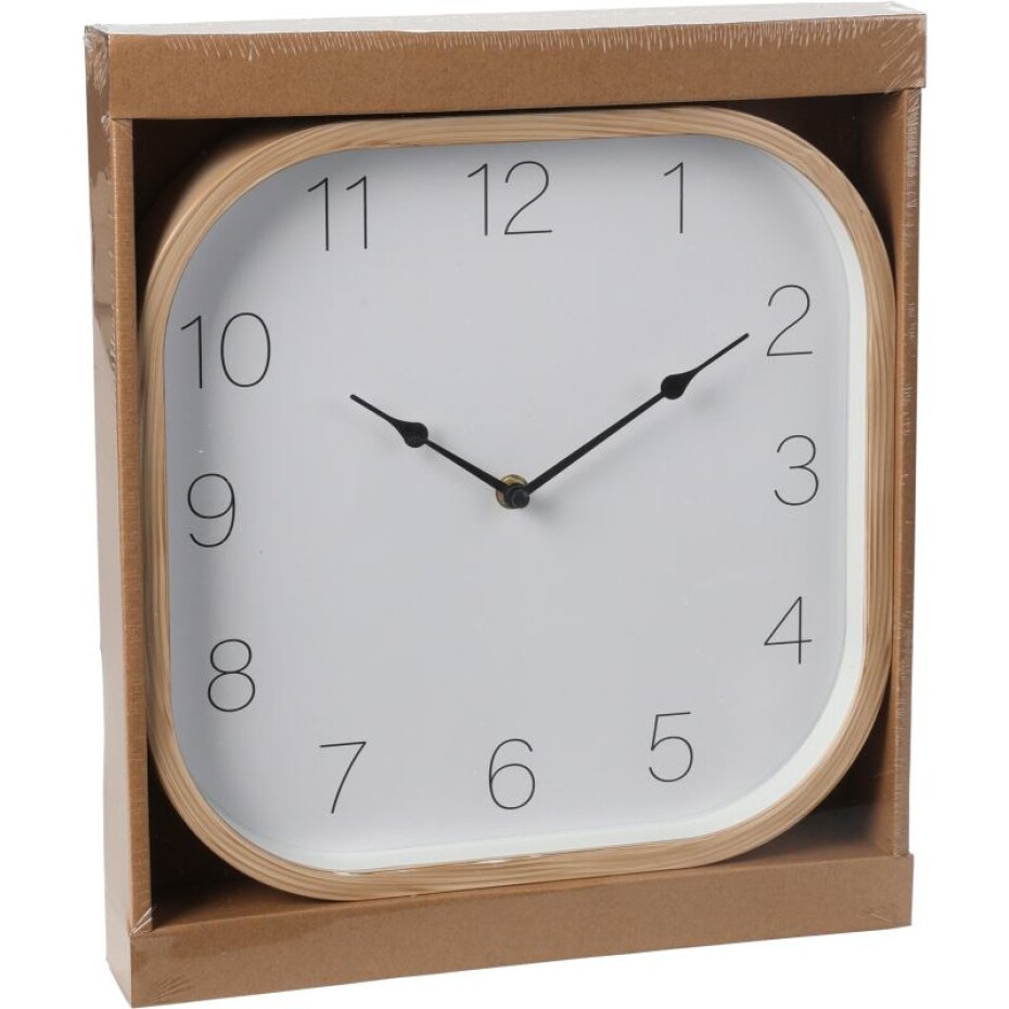 SEGNALE Hodiny nástěnné 30 cm dekor dřevo KO-NB1701020 - main (2)