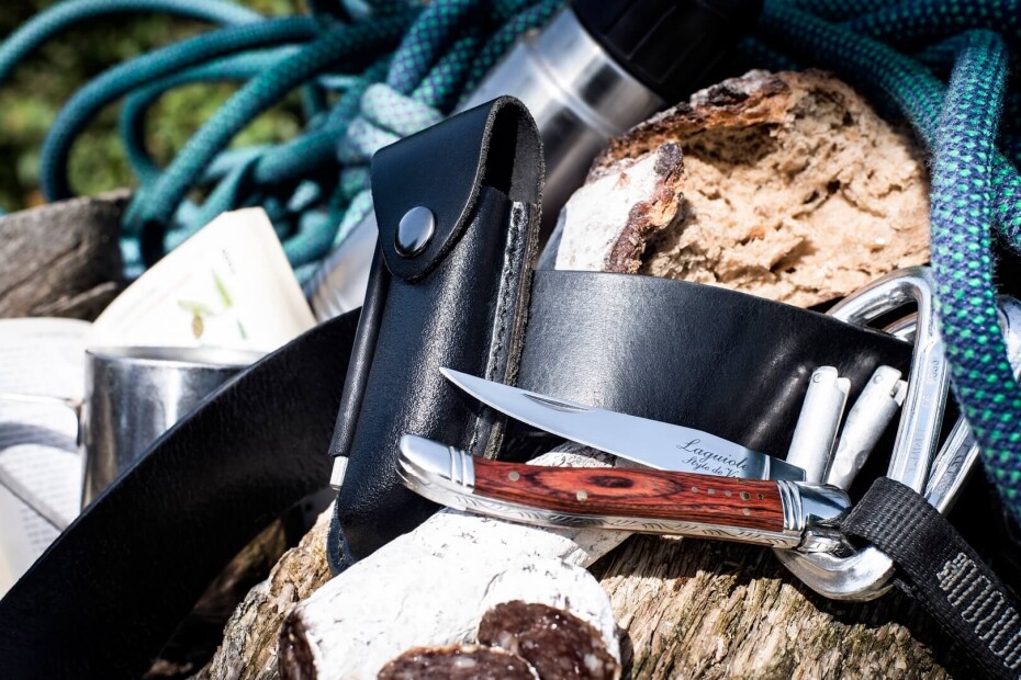 Kapesní nůž LUXURY, s brouskem a pouzdrem, rukojeť palisandr, Laguiole - main (5)