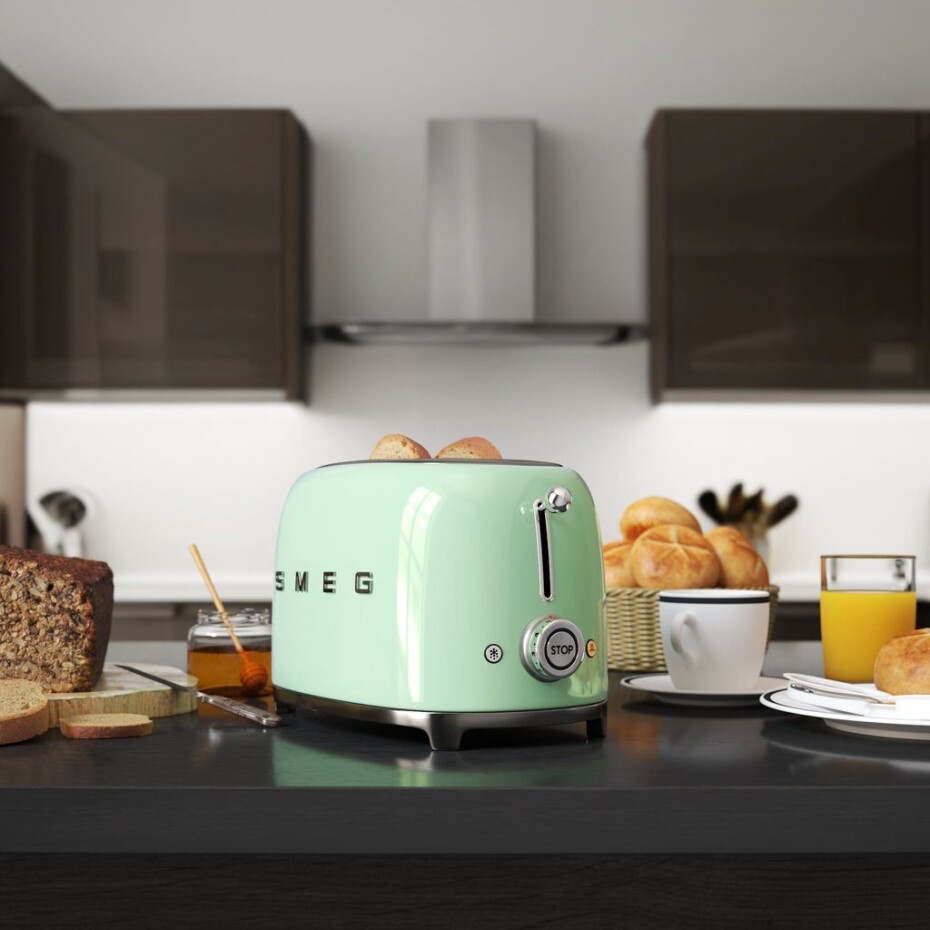 Topinkovač TSF01PGEU, na 2 plátky, pastelově zelená, SMEG - main (1)