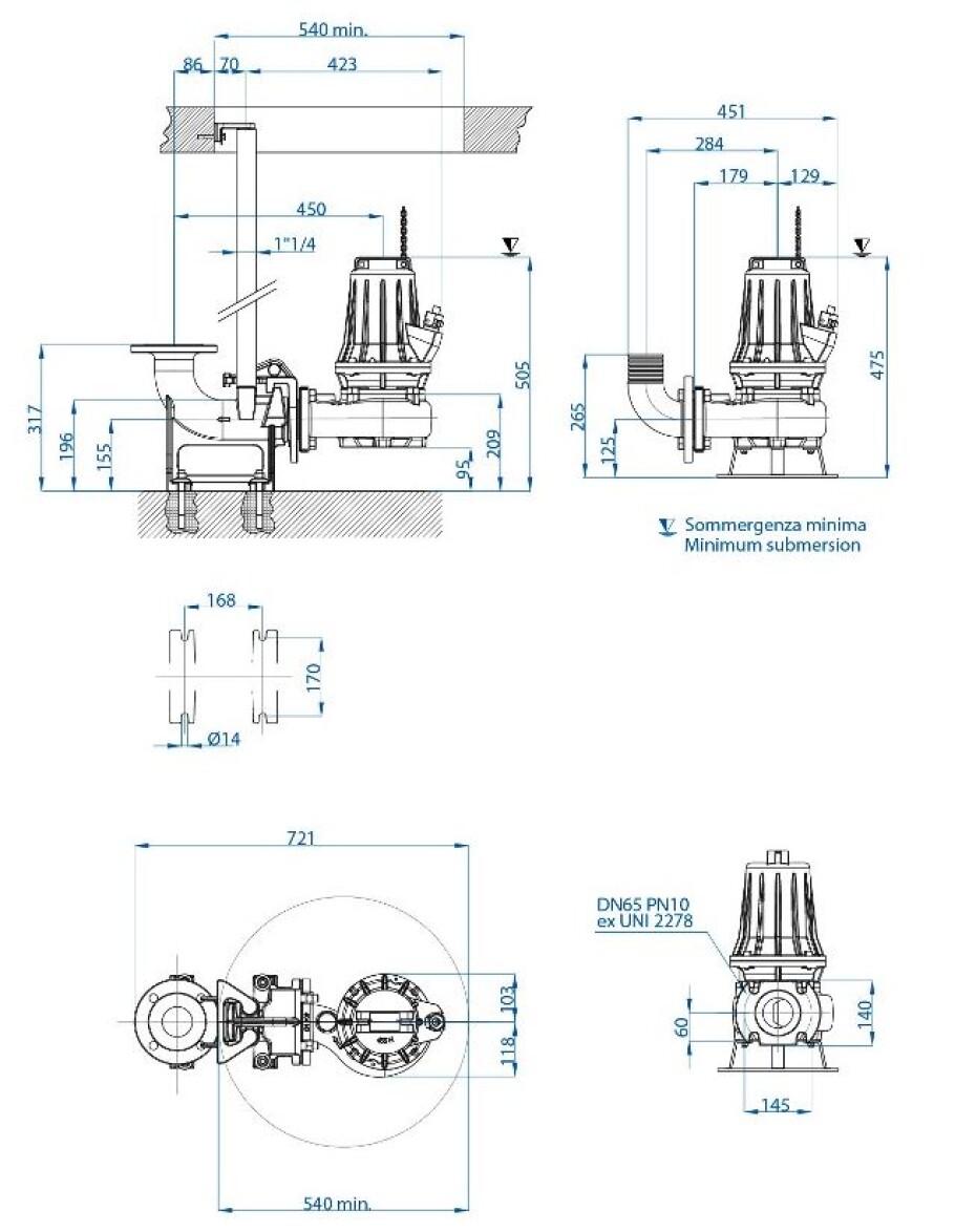 DRENO VT 65/2/125 C.336 400V bez plováku - main (2)
