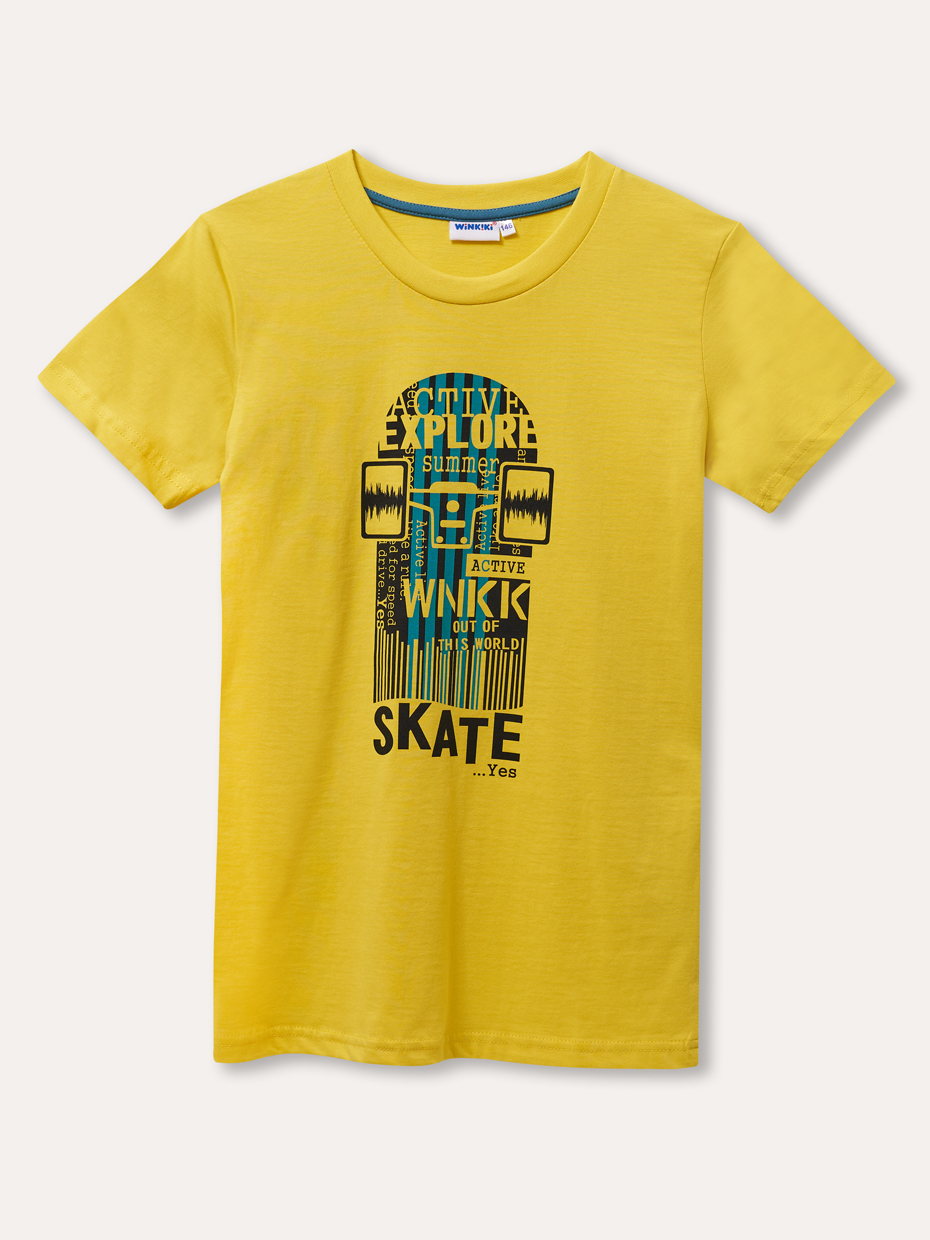 Chlapecké triko - Winkiki WTB 11984, žlutá/ 320 Barva: Žlutá, Velikost: 170 - main (0)
