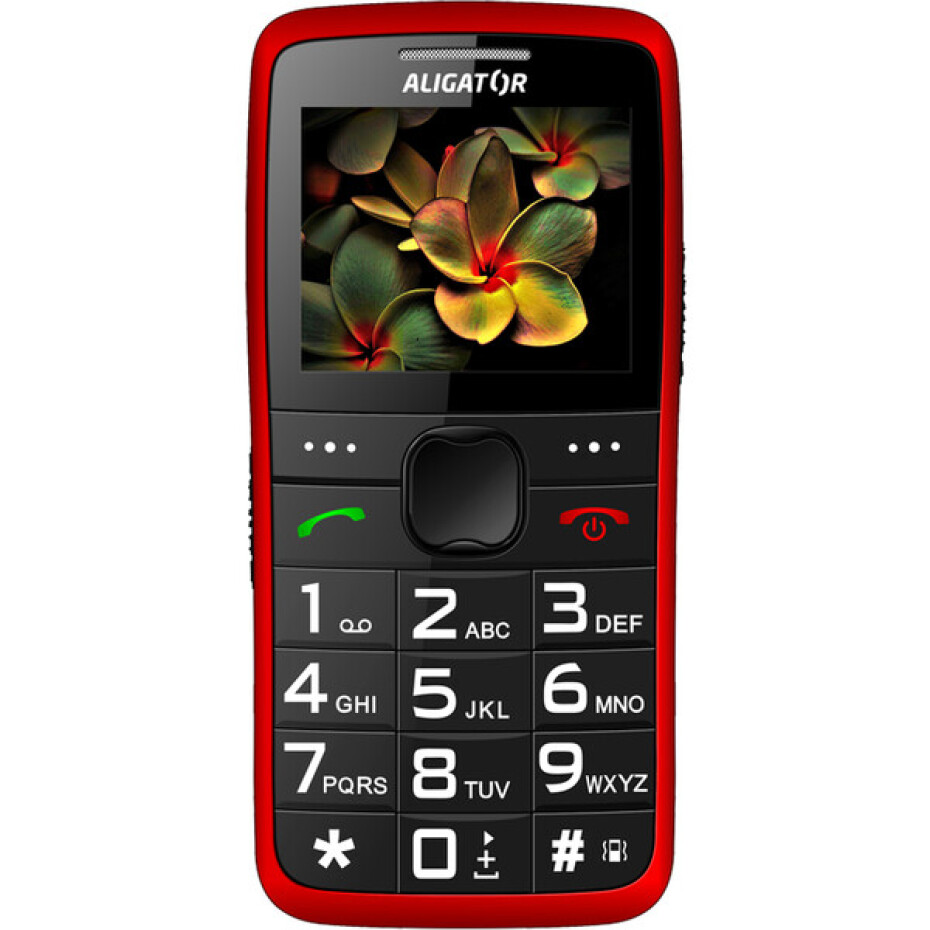 ALIGATOR A675 Senior červený + stolní nabíječka - main (1)