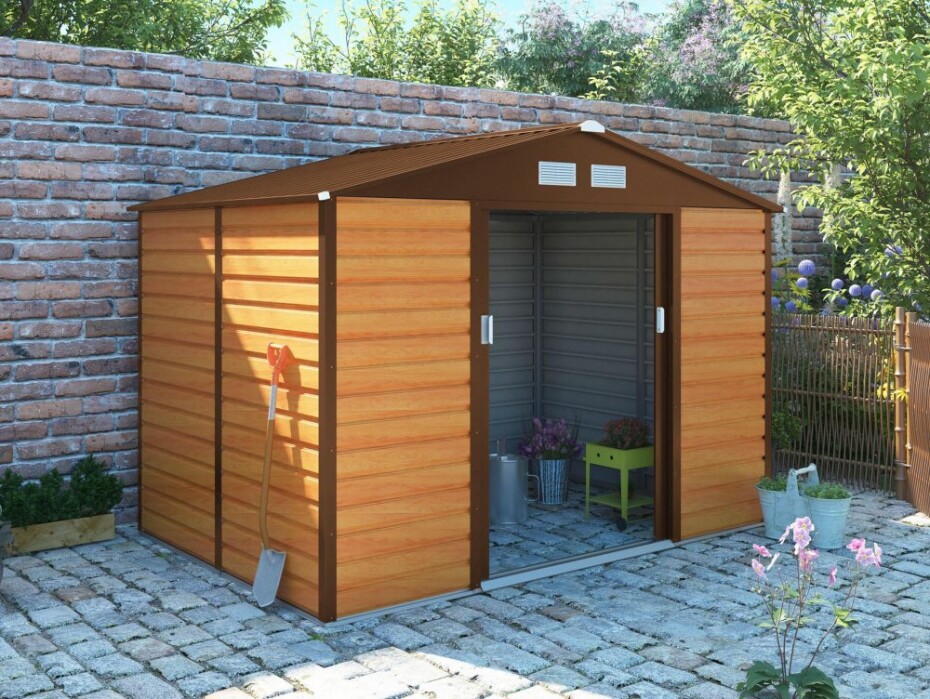G21 Zahradní domek G21 GAH 529 - 277 x 191 cm, hnědý G21-63900535 - main (2)