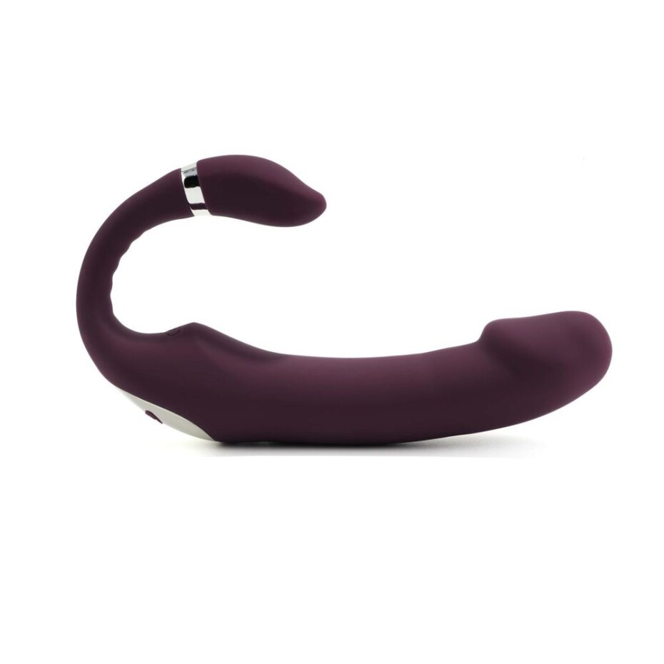 Tracy's Dog C Shape Double-Ended Dildo Vibrator Purple - main (0)