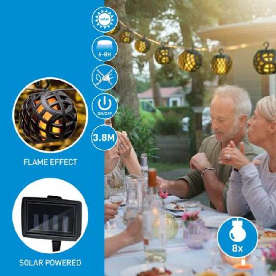 GRUNDIG Solární světelný řetěz  lucerny 8 lamp ED-247660 - main (3)