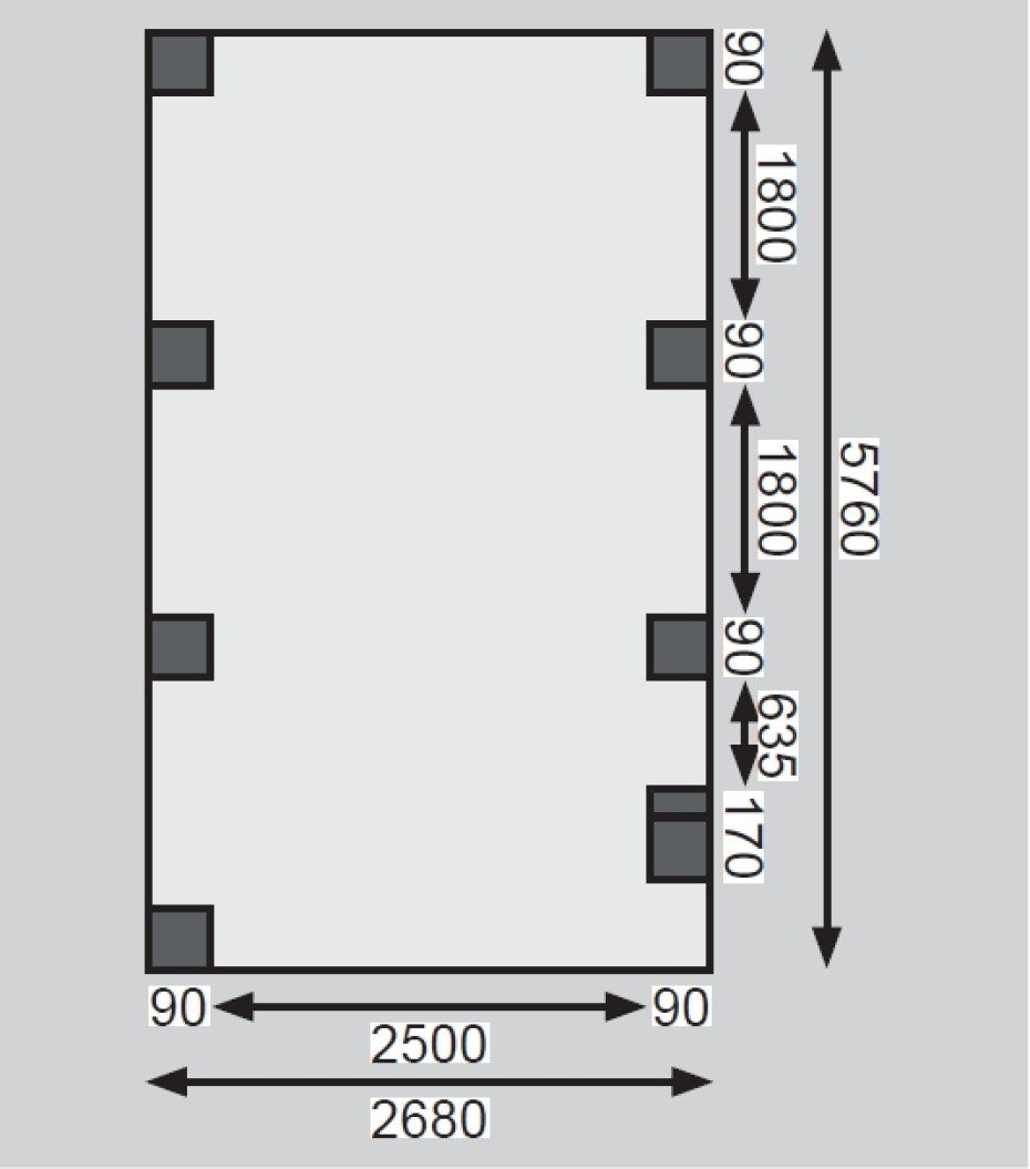 Carport KARIBU ECO 2B 62031 LG1900 - main (3)
