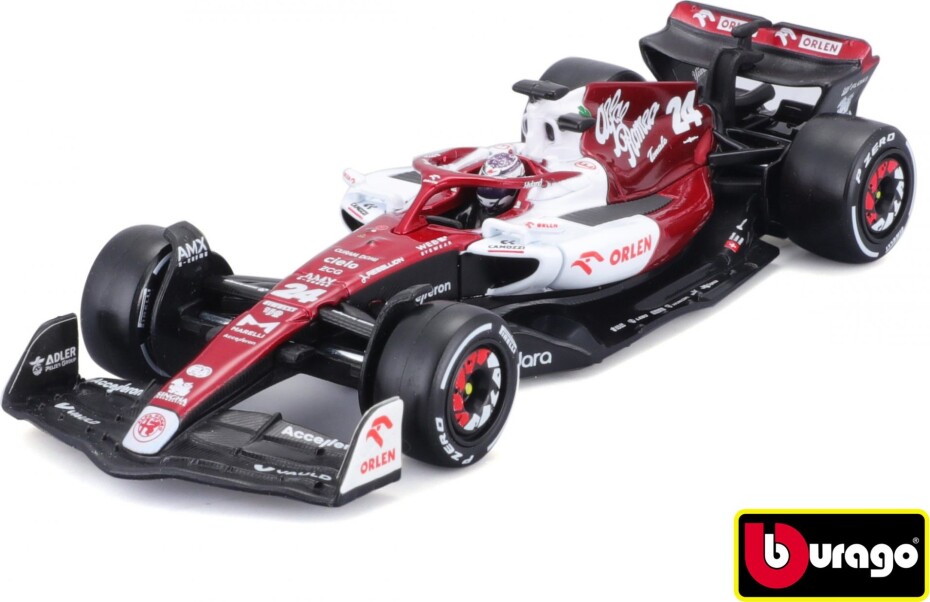 Bburago 1:43 Formula F1 Alfa Romeo Orlen C42 (2022) nr.24 Zhou Guanyu červeno-bílá - main (0)