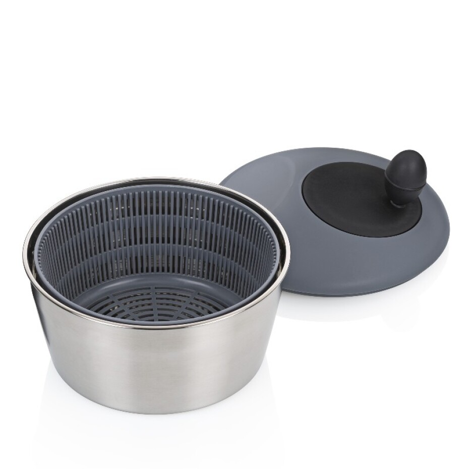 KELA Odstředivka na salát Romy nerez 18/10 stříbrná matná 12,0cm 24,5cm 4,0l KL-12149 - main (1)