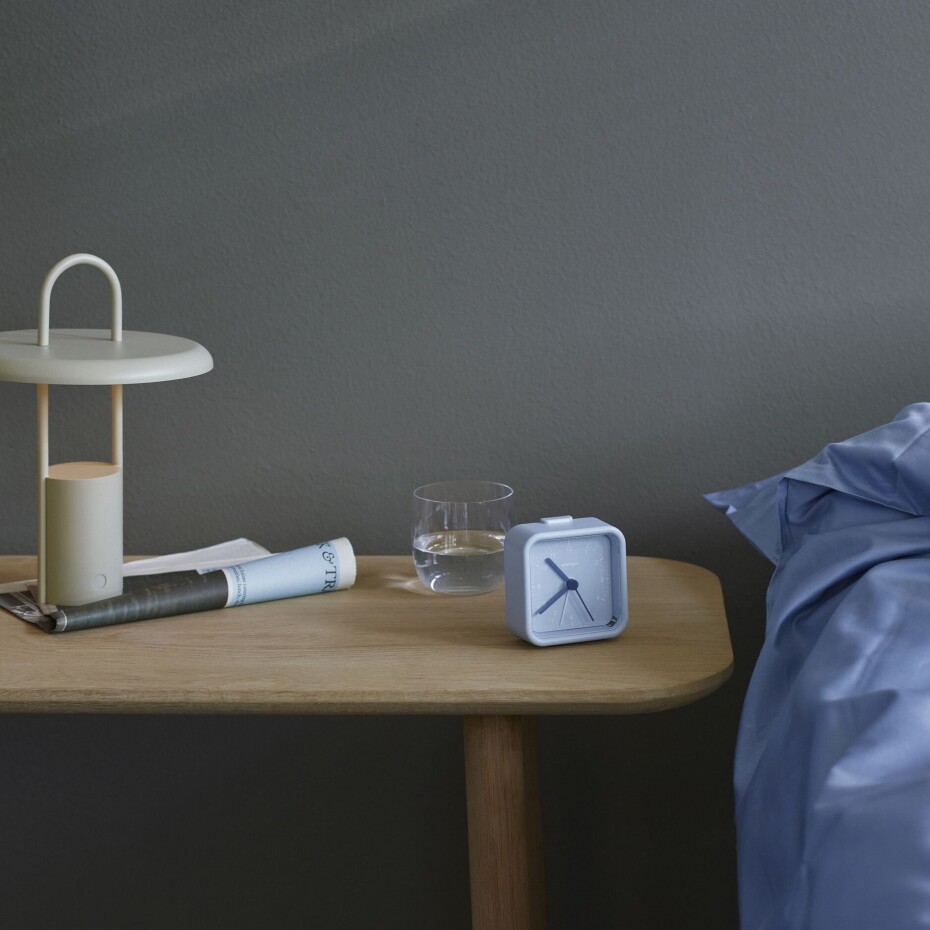 Budík OKIRU 8 cm, světle modrá, plast, Stelton - main (2)